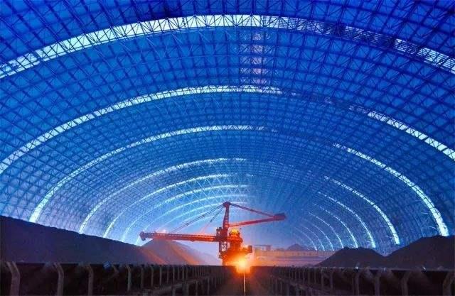 合山亿优钢构工程师为您解析原料场封闭技术的特点和类型
